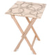 Stolik drewniany Large wheels-50x50 CM