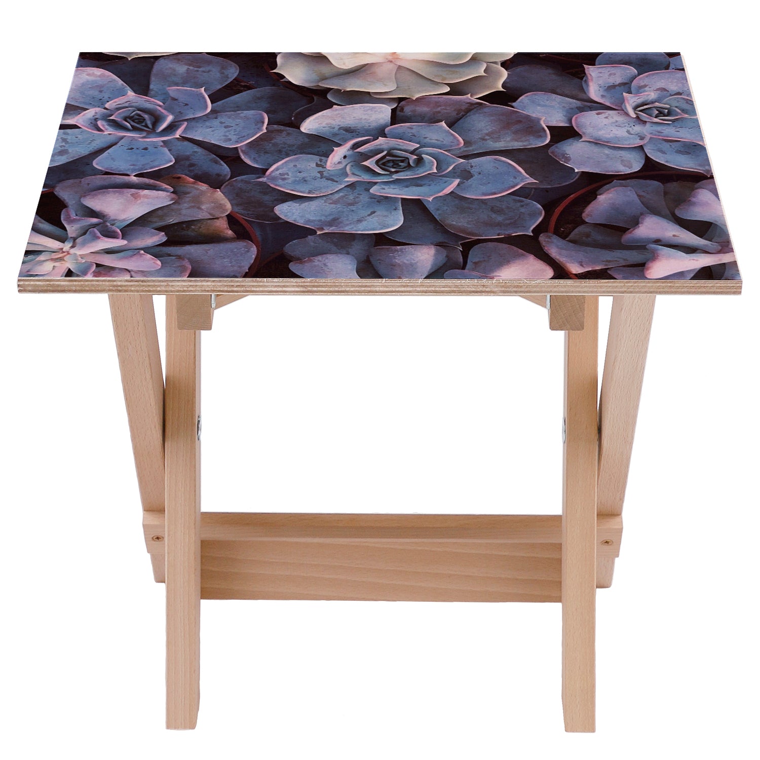 Stolik drewniany Flower-30x40 CM