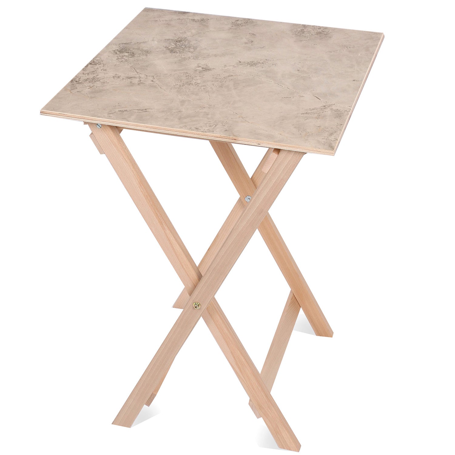 Holztisch Gray Marble-50x50 CM