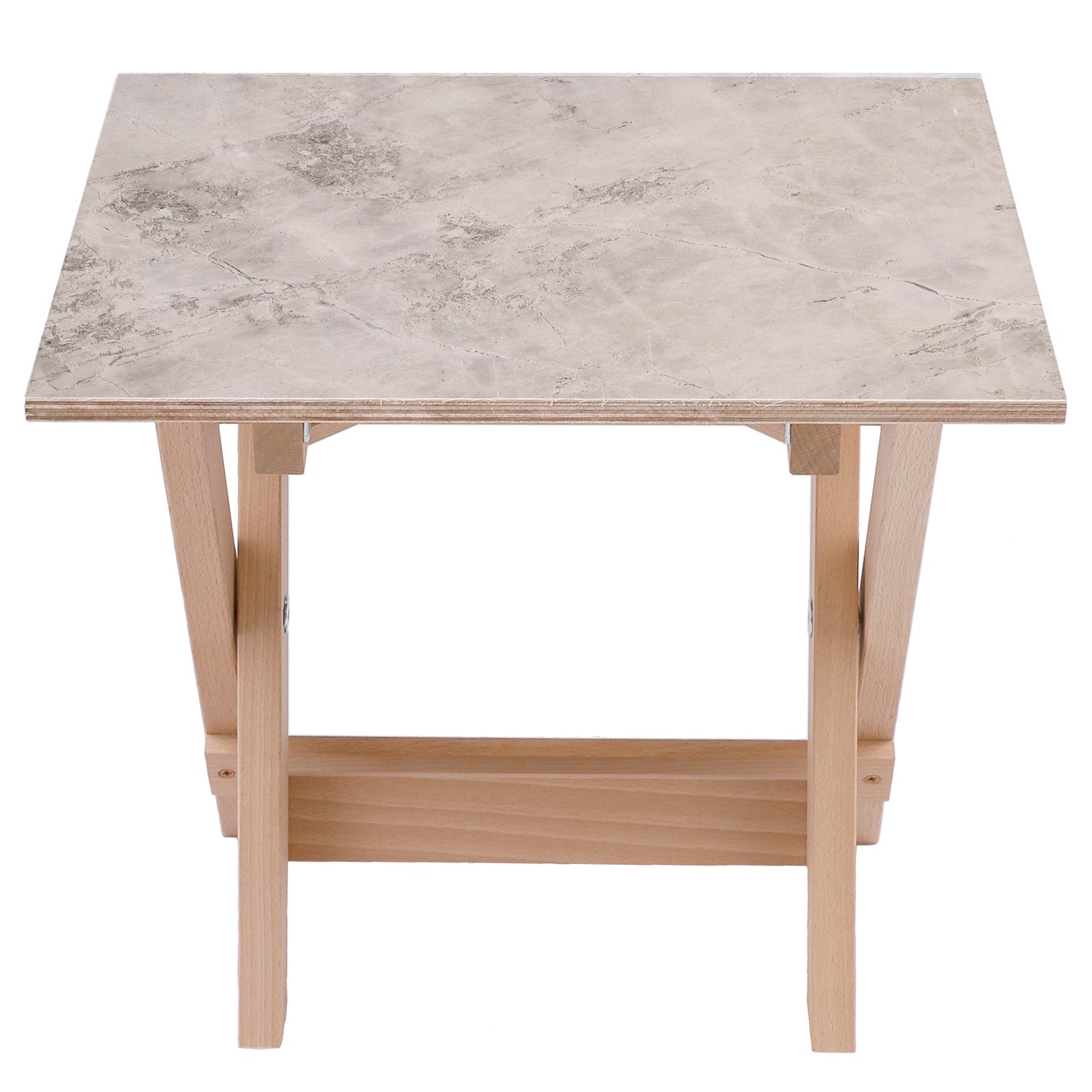 Holztisch Gray Marble-50x50 CM