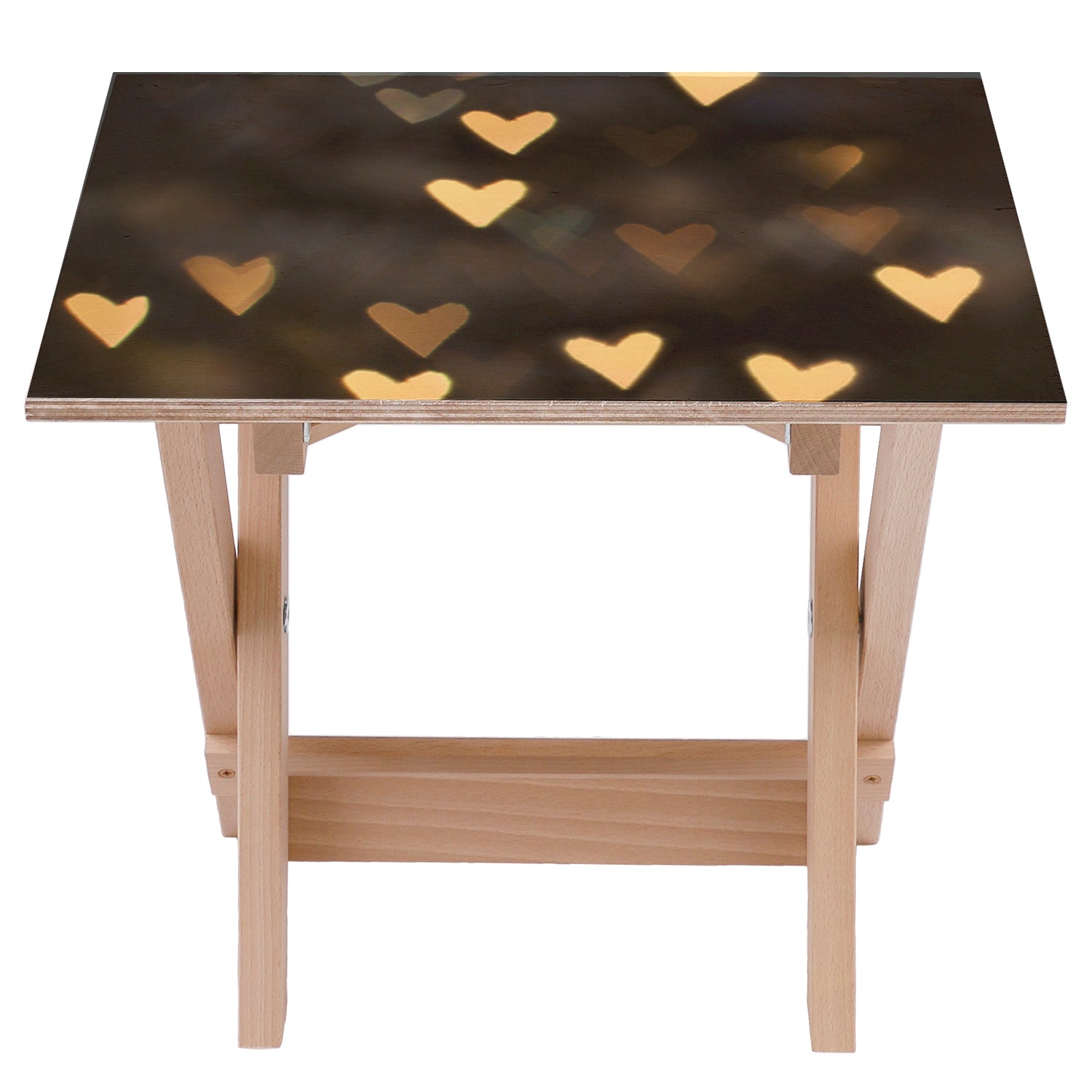 Holztisch Heart-50x50 CM