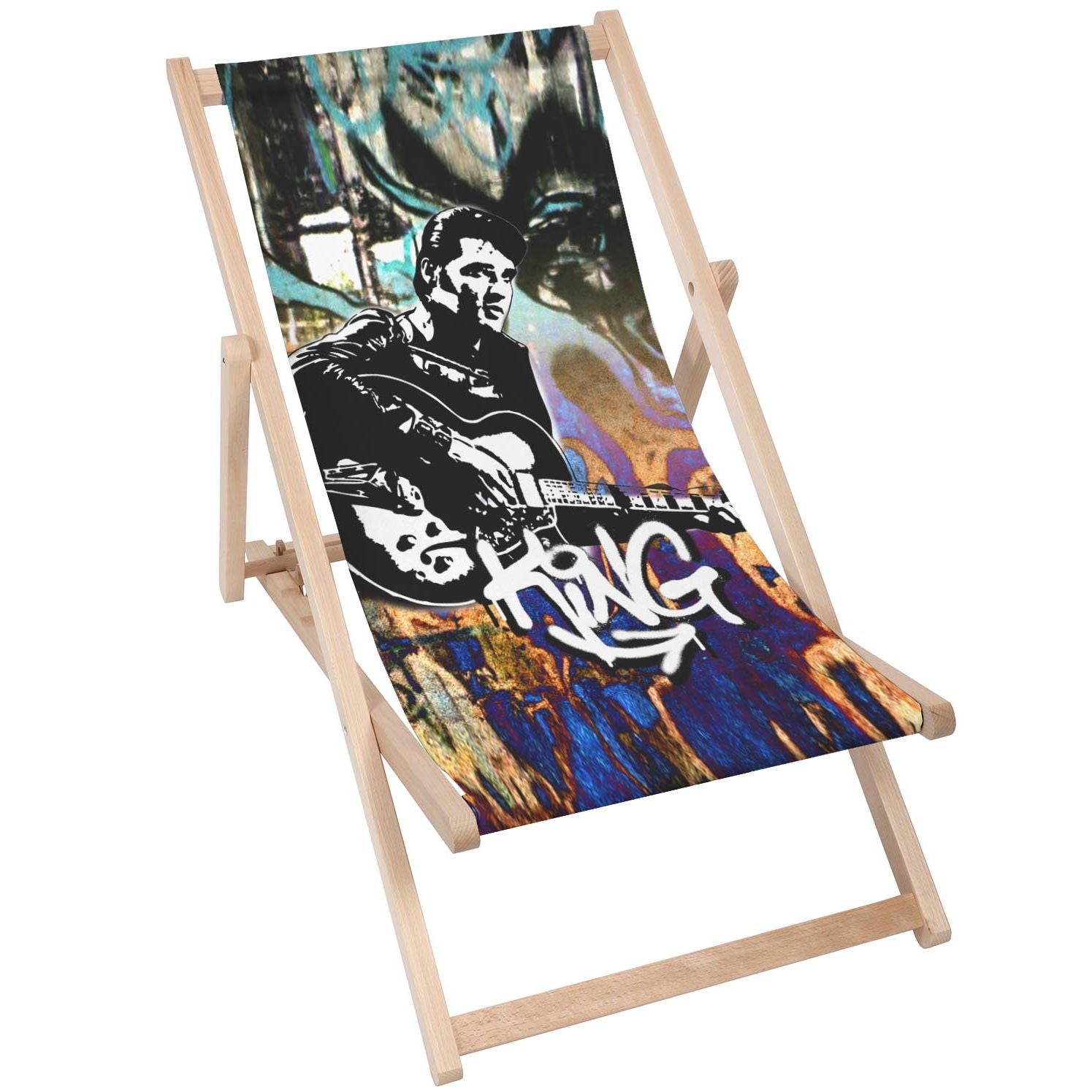 Holztisch König Elvis-50x50 CM