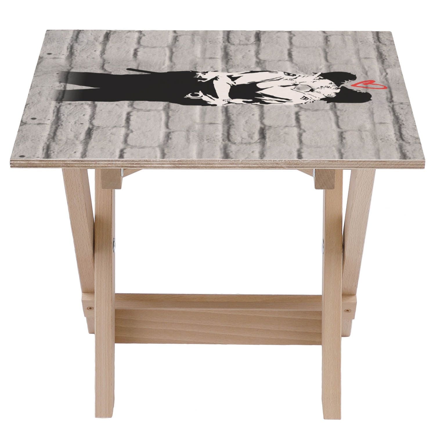 Holztisch Kissing Coopers-50x50 CM