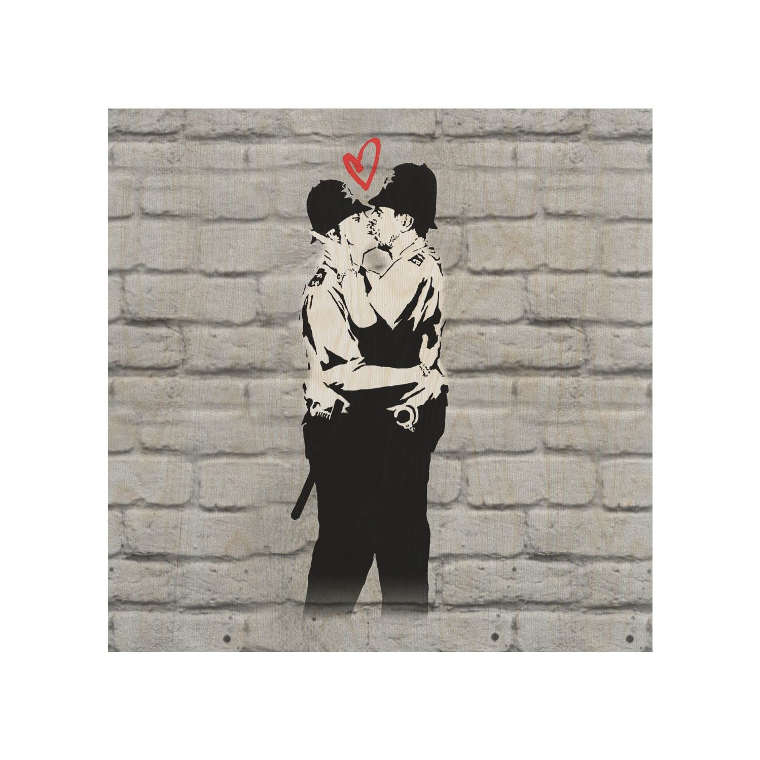 Holztisch Kissing Coopers-50x50 CM