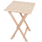 Stolik drewniany Cream flower-50x50 CM