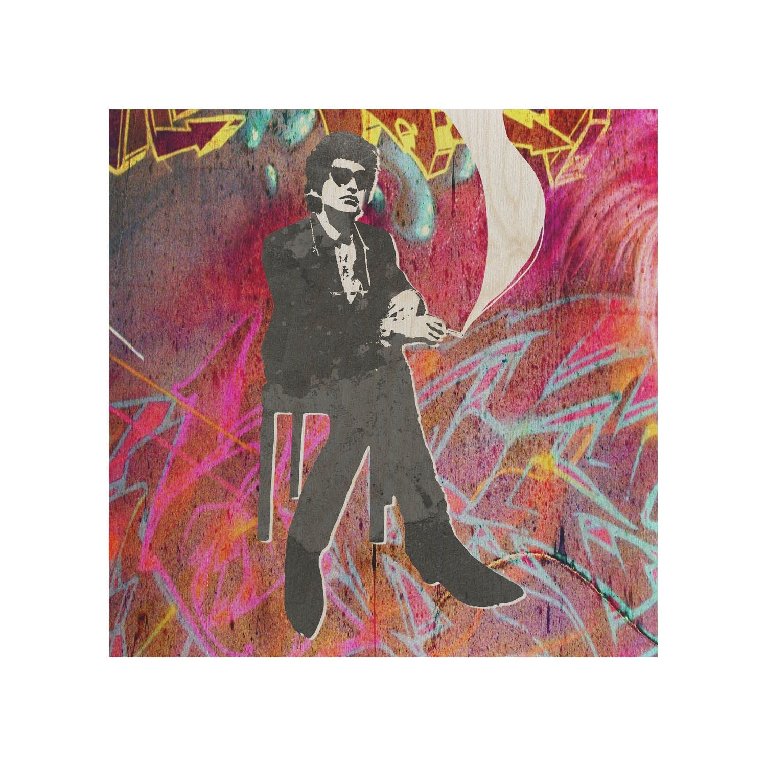 Holztisch Man In Black-30x40 CM
