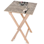 Wooden Table Naked Man