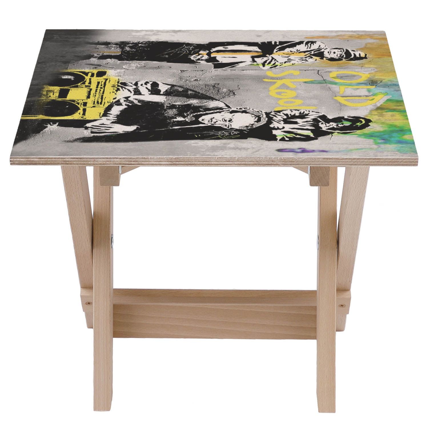 Stolik drewniany Old Skool-30x40 CM