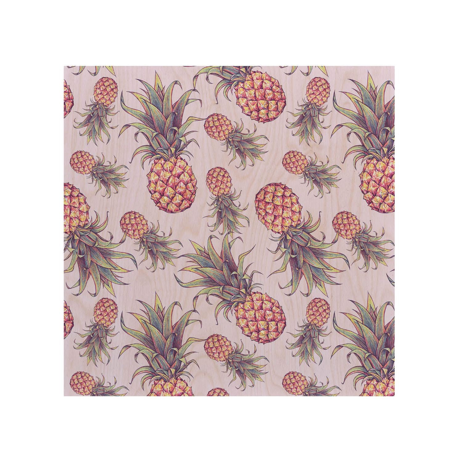 Stolik drewniany Pink Pineapple