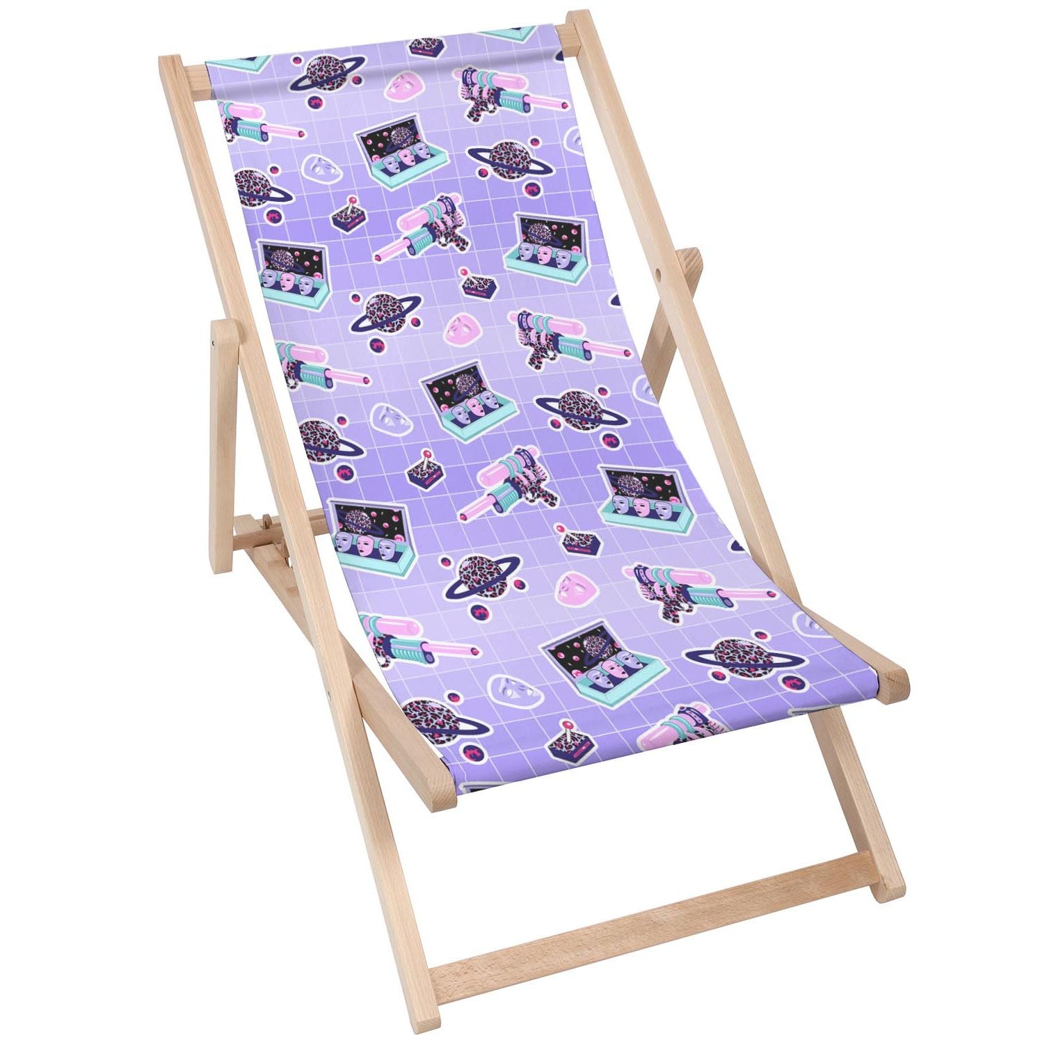 Wooden Table Purple World-50x50 CM