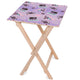 Wooden Table Purple World-30x40 CM