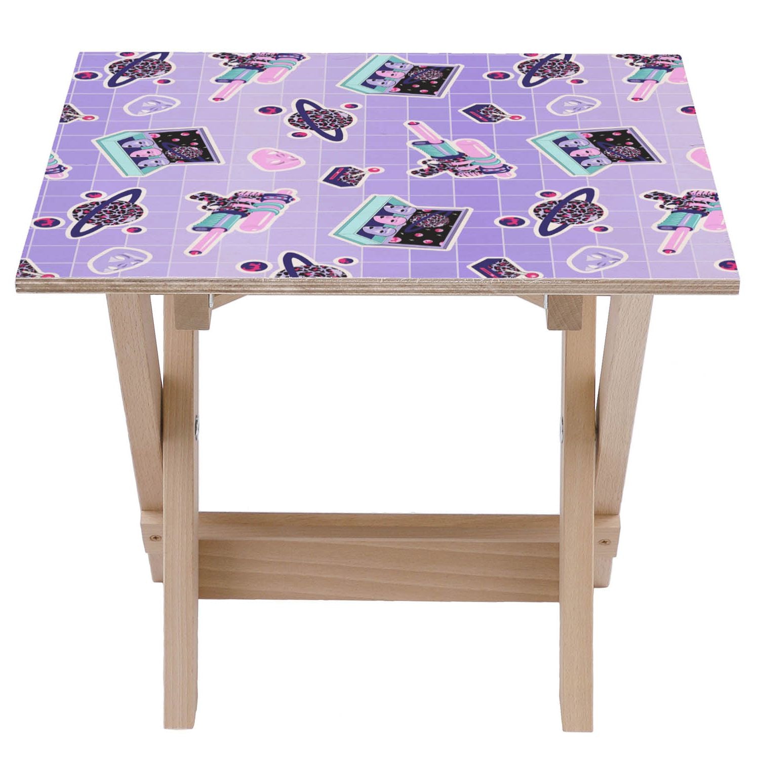 Holztisch Lila Welt-30x40 CM