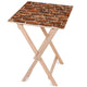 Stolik drewniany Red Brick-30x40 CM