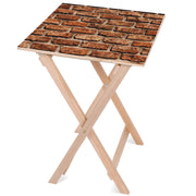 Stolik drewniany Red Brick-50x50 CM
