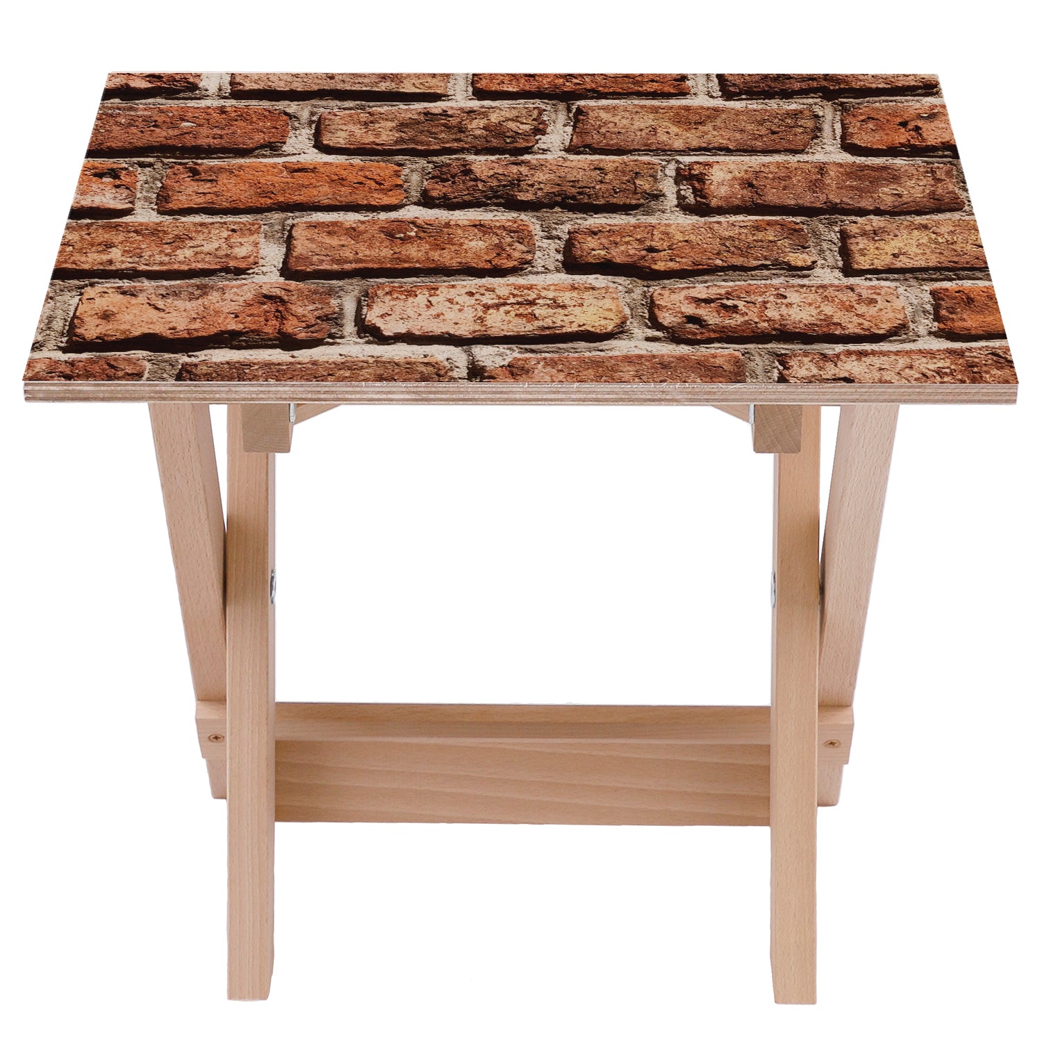 Stolik drewniany Red Brick-30x40 CM