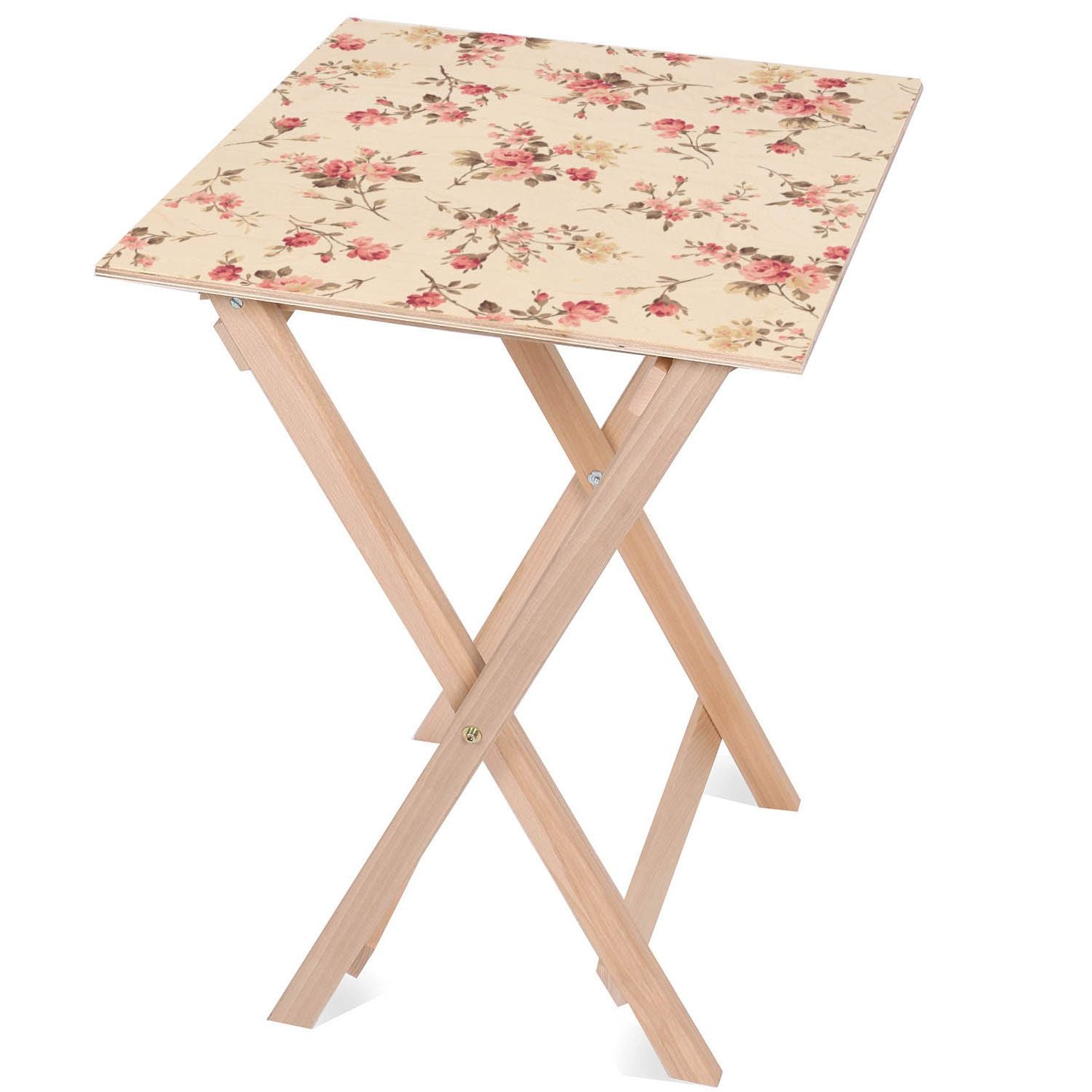 Stolik drewniany Romantic Flowers-30x40 CM
