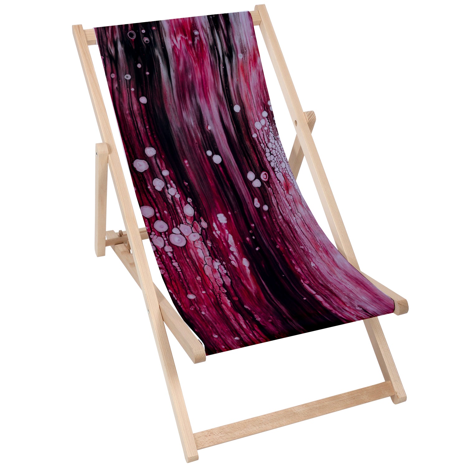 Stolik drewniany Smudges Red-30x40 CM