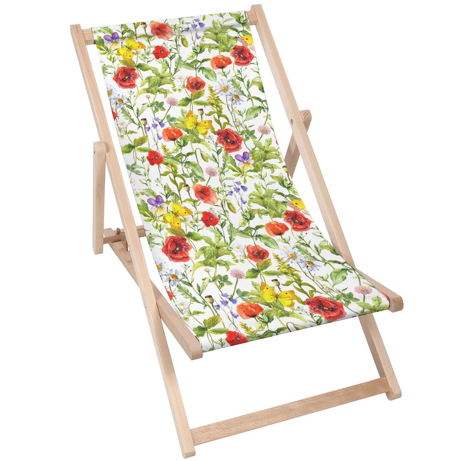 Stolik drewniany Summer Flowers Poppies-30x40 CM