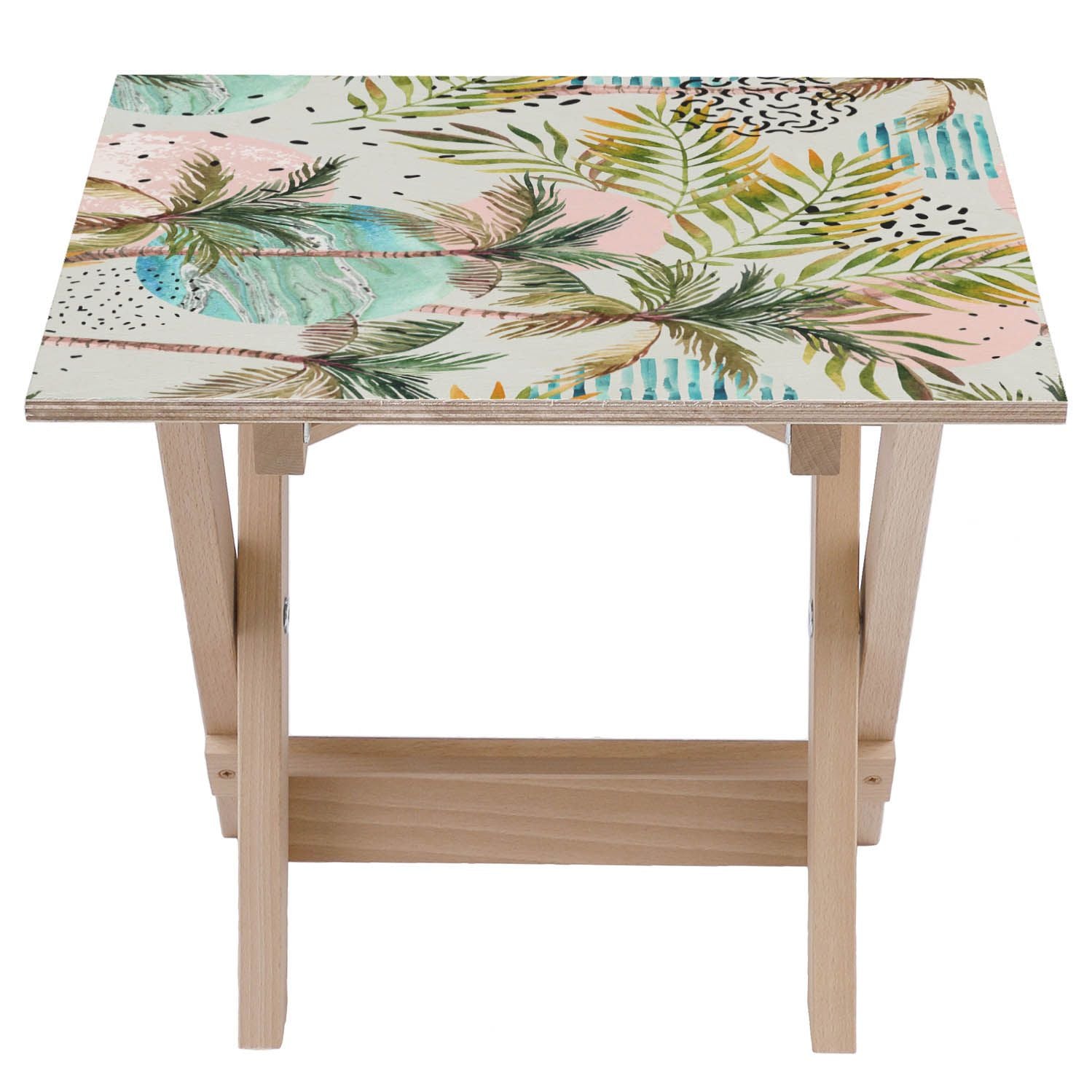 Stolik drewniany Summer Palm-50x50 CM