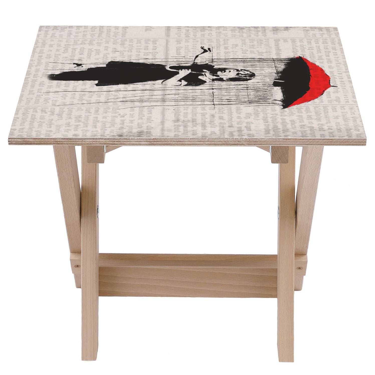 Holztisch Umbrella Girl-30x40 CM
