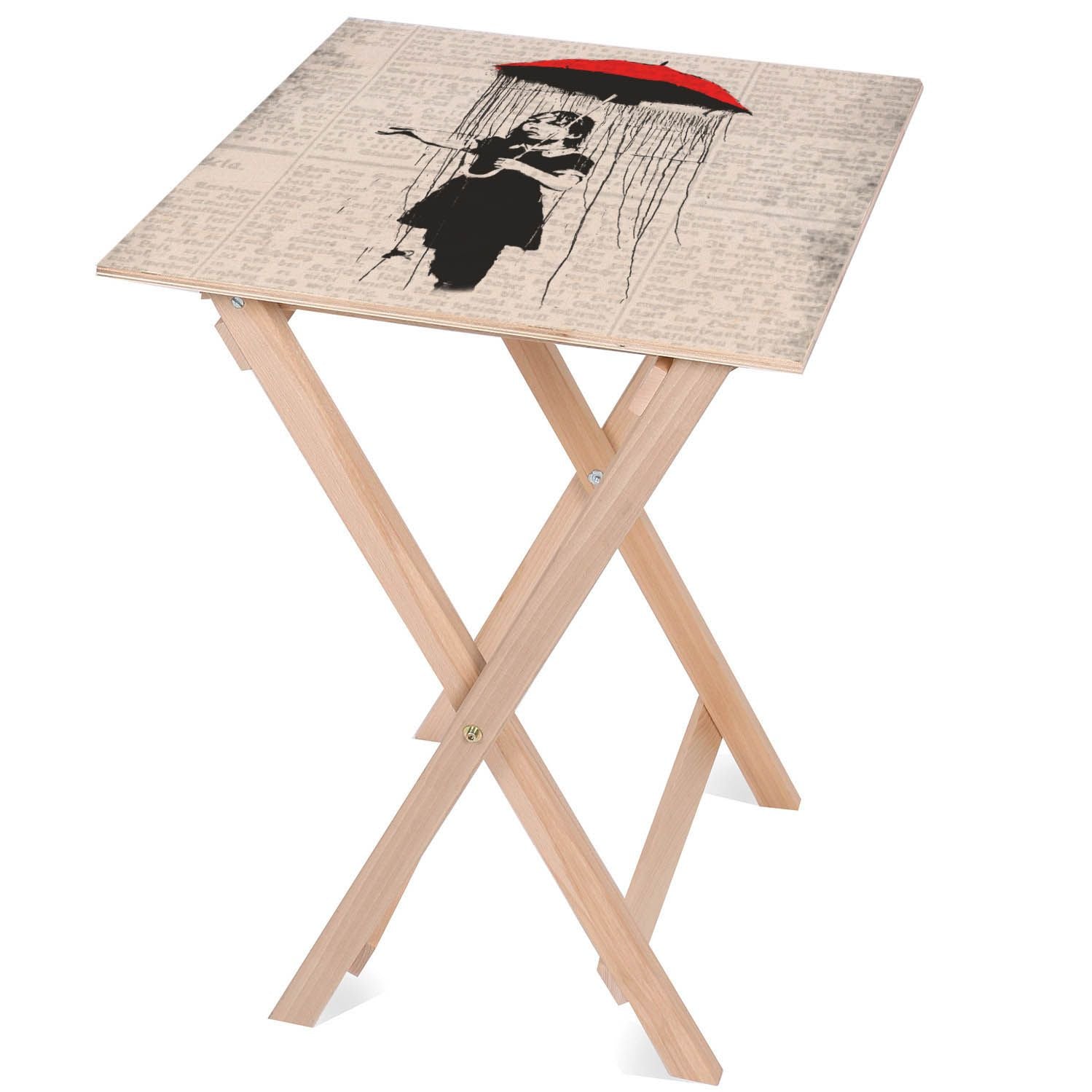 Holztisch Umbrella Girl-30x40 CM