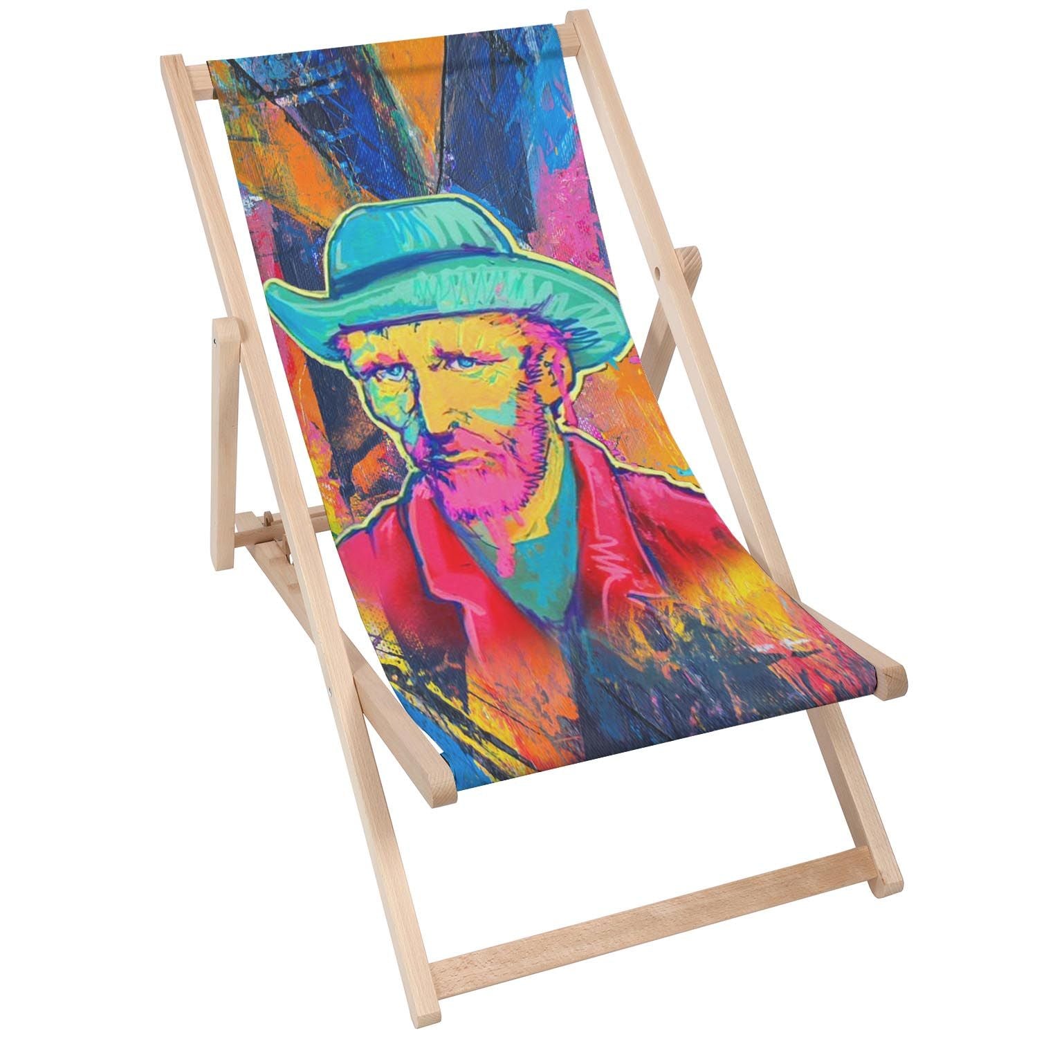 Stolik drewniany Van Gogh With A Straw-30x40 CM