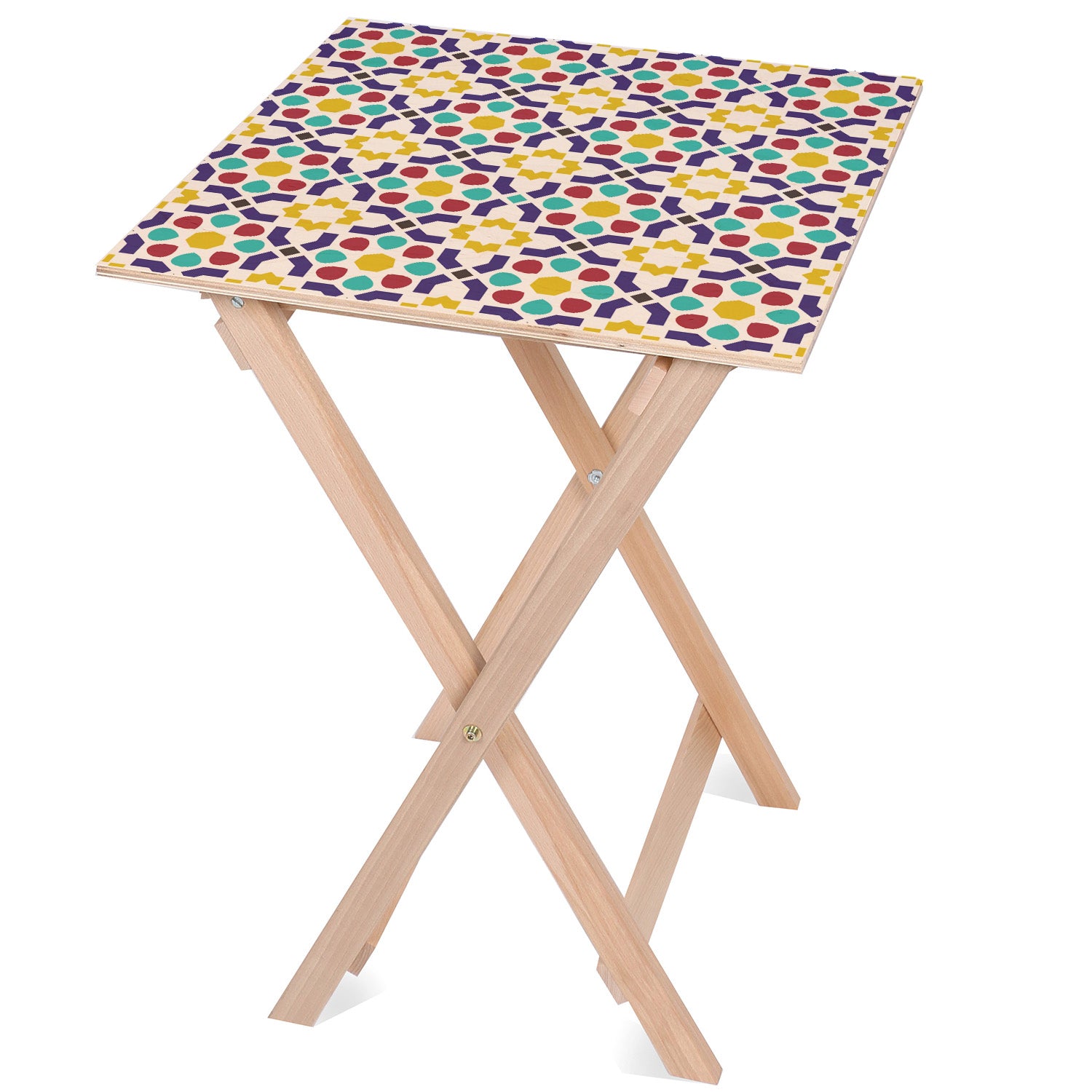 Stolik drewniany Multicoloured-30x40 CM