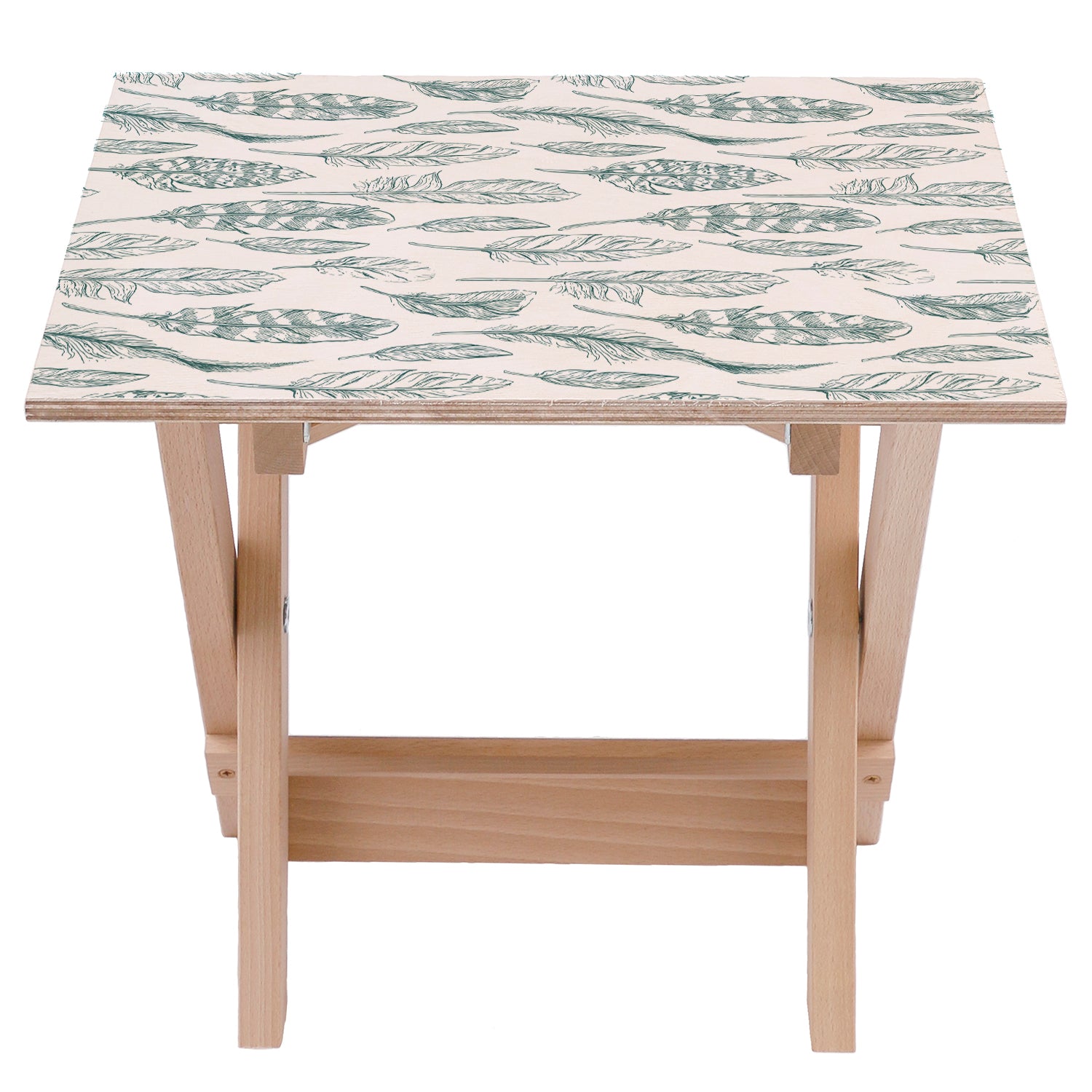 Stolik drewniany Green on White-30x40 CM