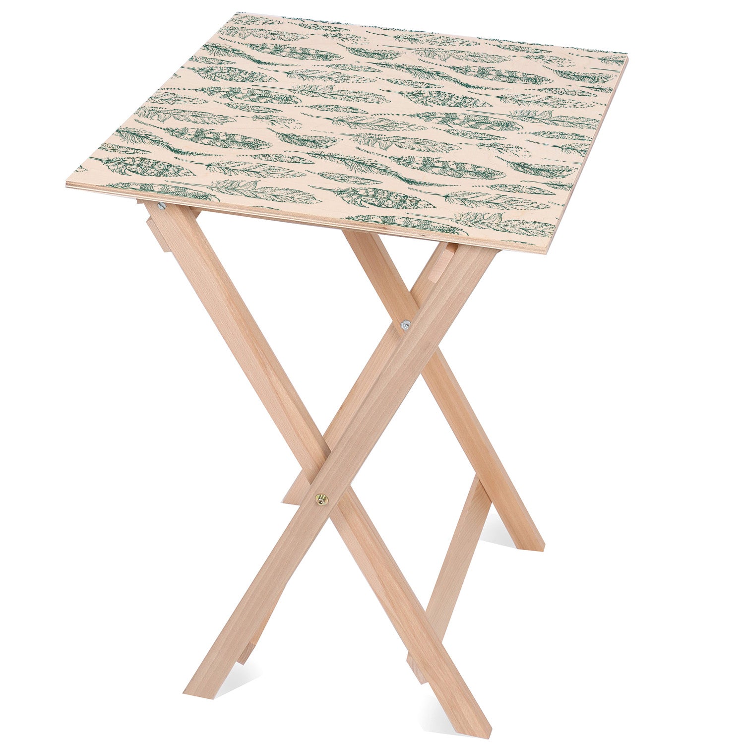 Stolik drewniany Green on White-30x40 CM
