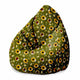 Pearshape Pouf Sunflowers-M-Velvet