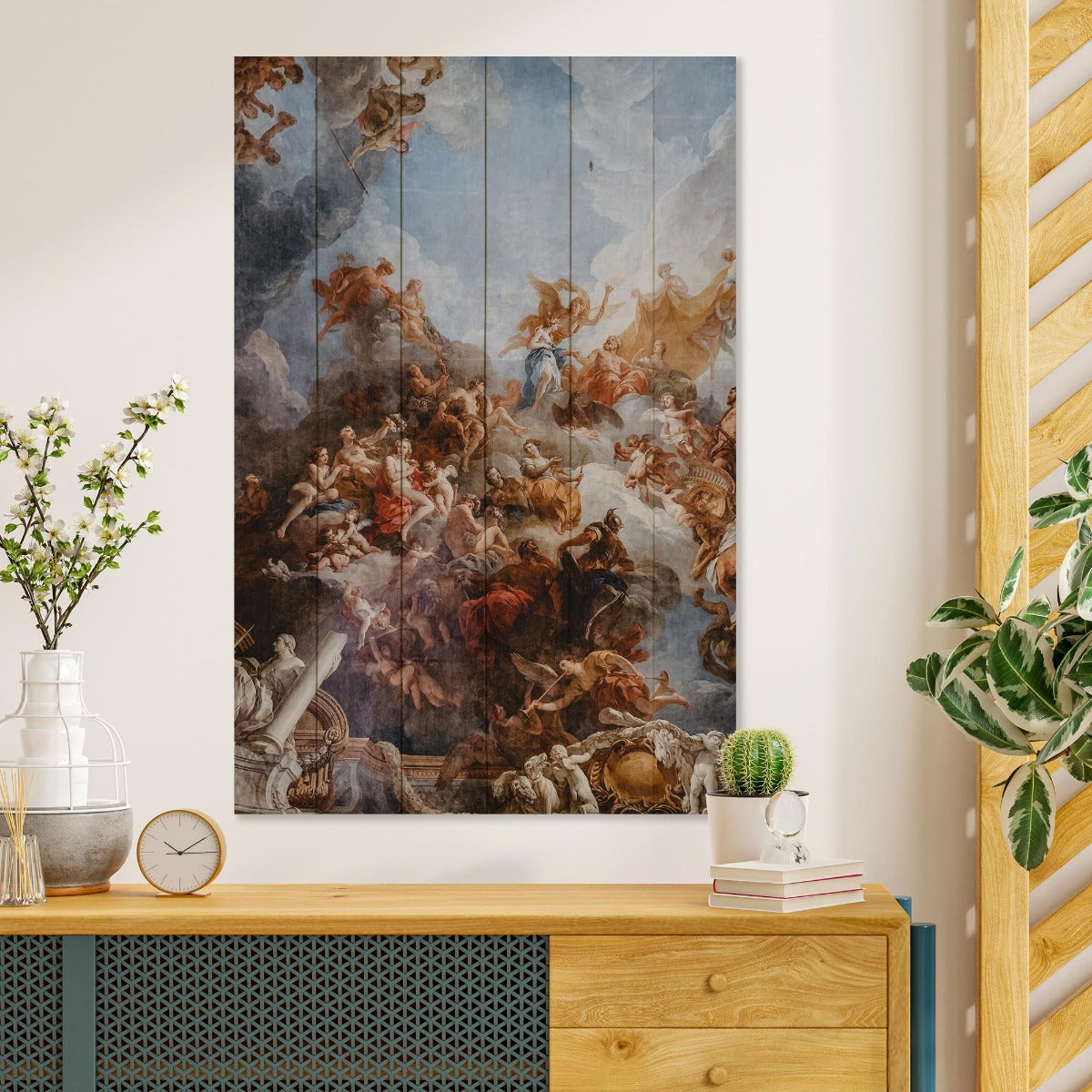 Obraz Wood The Work of Michelangelo-70x90 cm