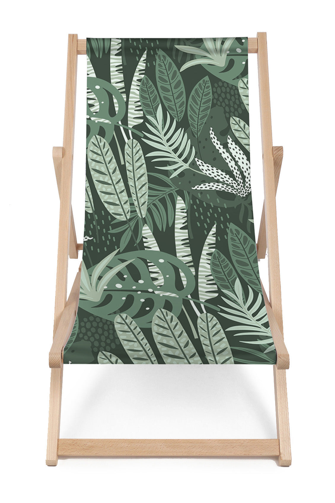 Leżak drewniany Tropical Green Jungle