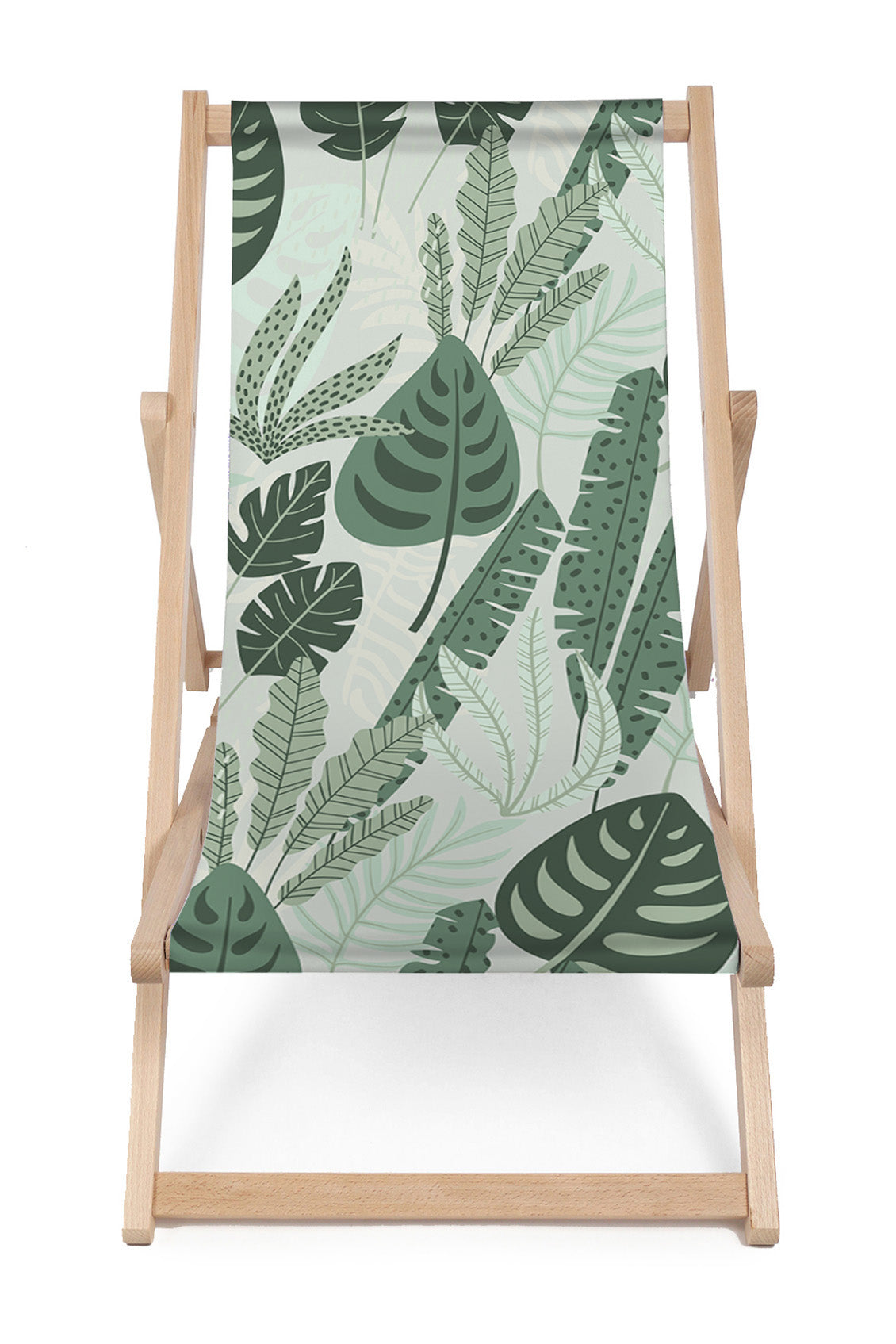 Leżak drewniany Tropical Mint Leaves