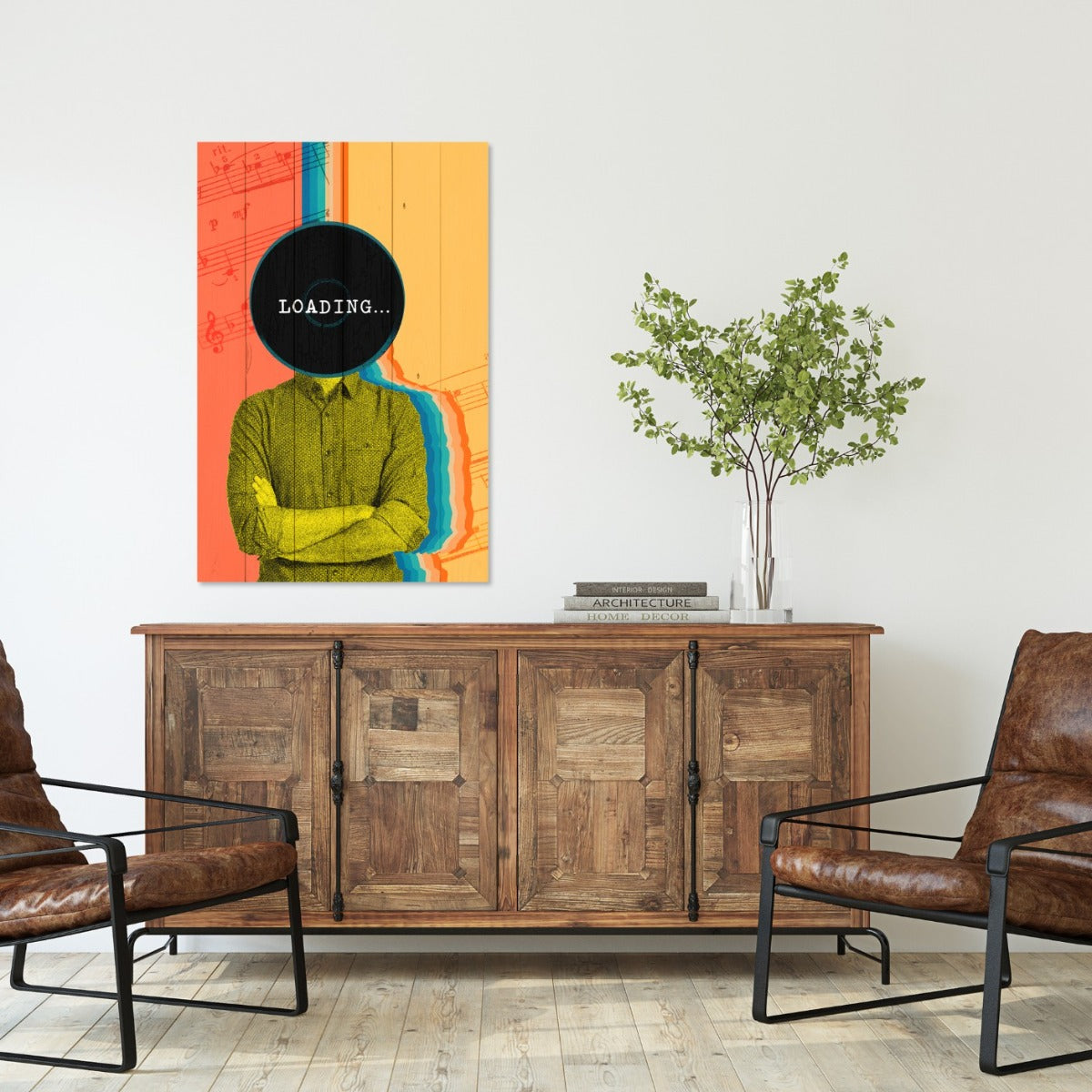 Bild Wood Vintage Loading-70x90 cm