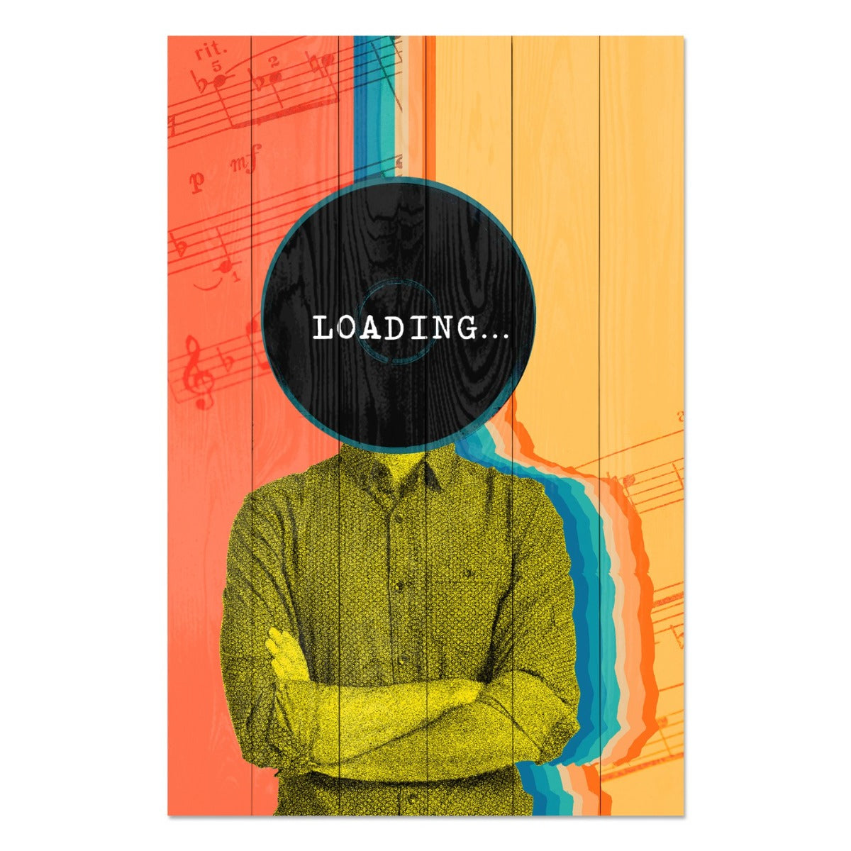 Bild Wood Vintage Loading-70x90 cm