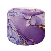 Puf okrągły podnóżek Watercolor Abstract Violet