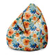Puf Pearshape Watercolor Flower Leaves-S-Oxford