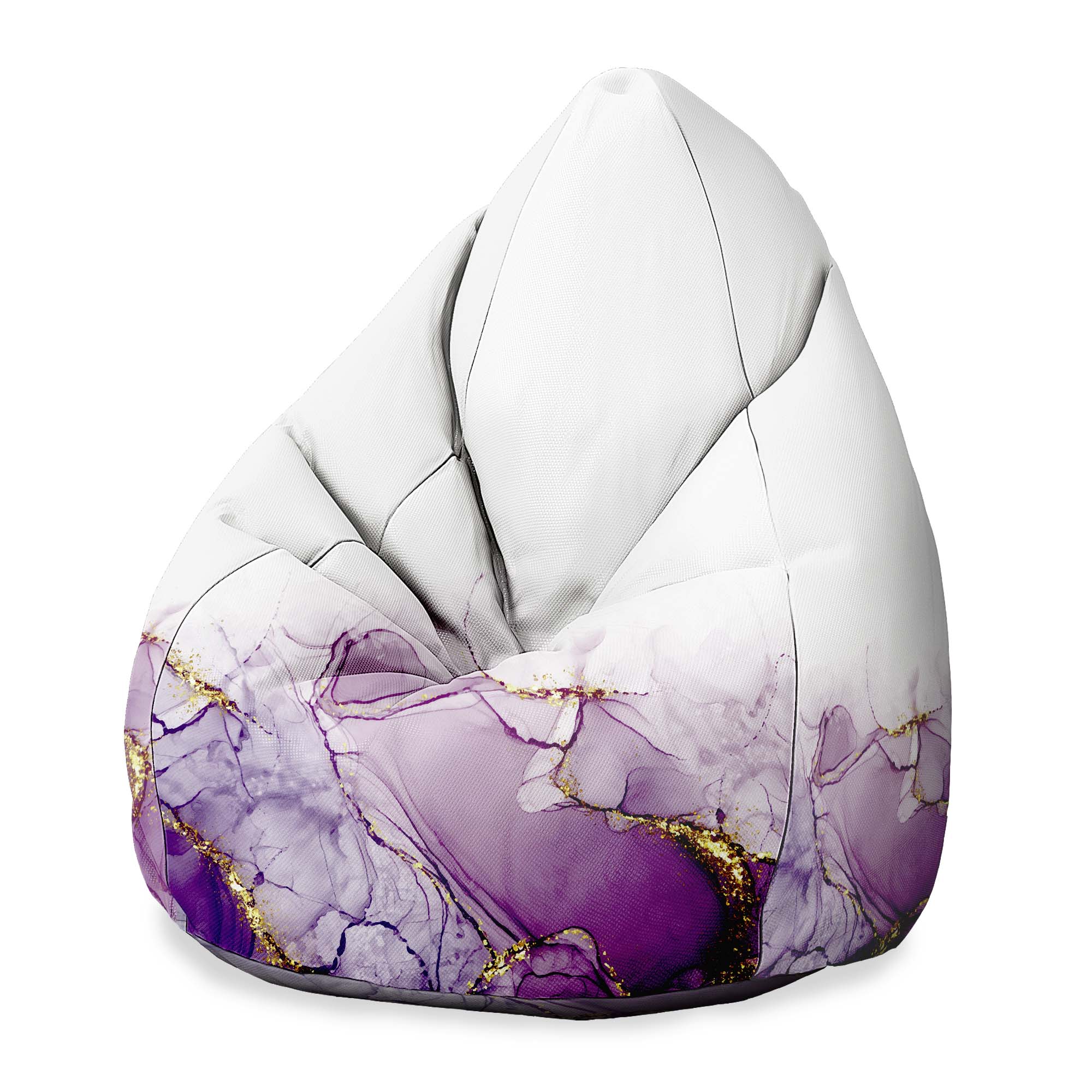 Puf Pearshape Watercolor Abstract Violet-S-Velvet