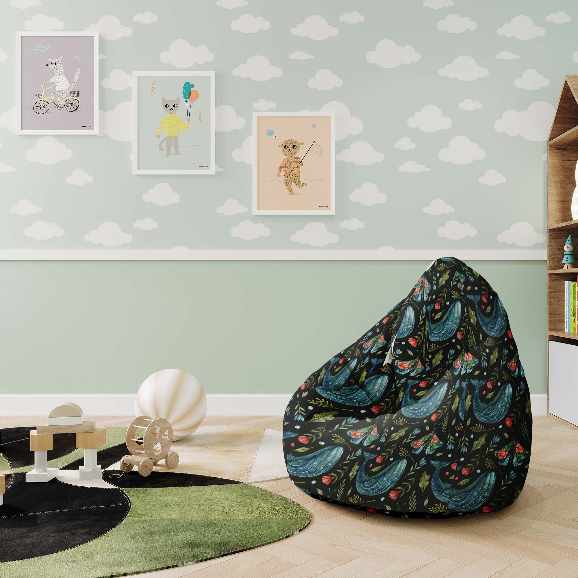 Puf Pearshape Whale and Fairy-M