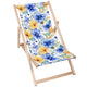 Leżak drewniany Yellow and Blue Flowers-M