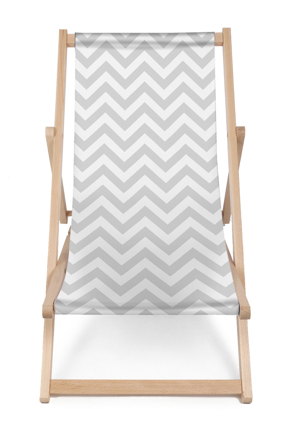 Leżak drewniany Zig Zag Grey