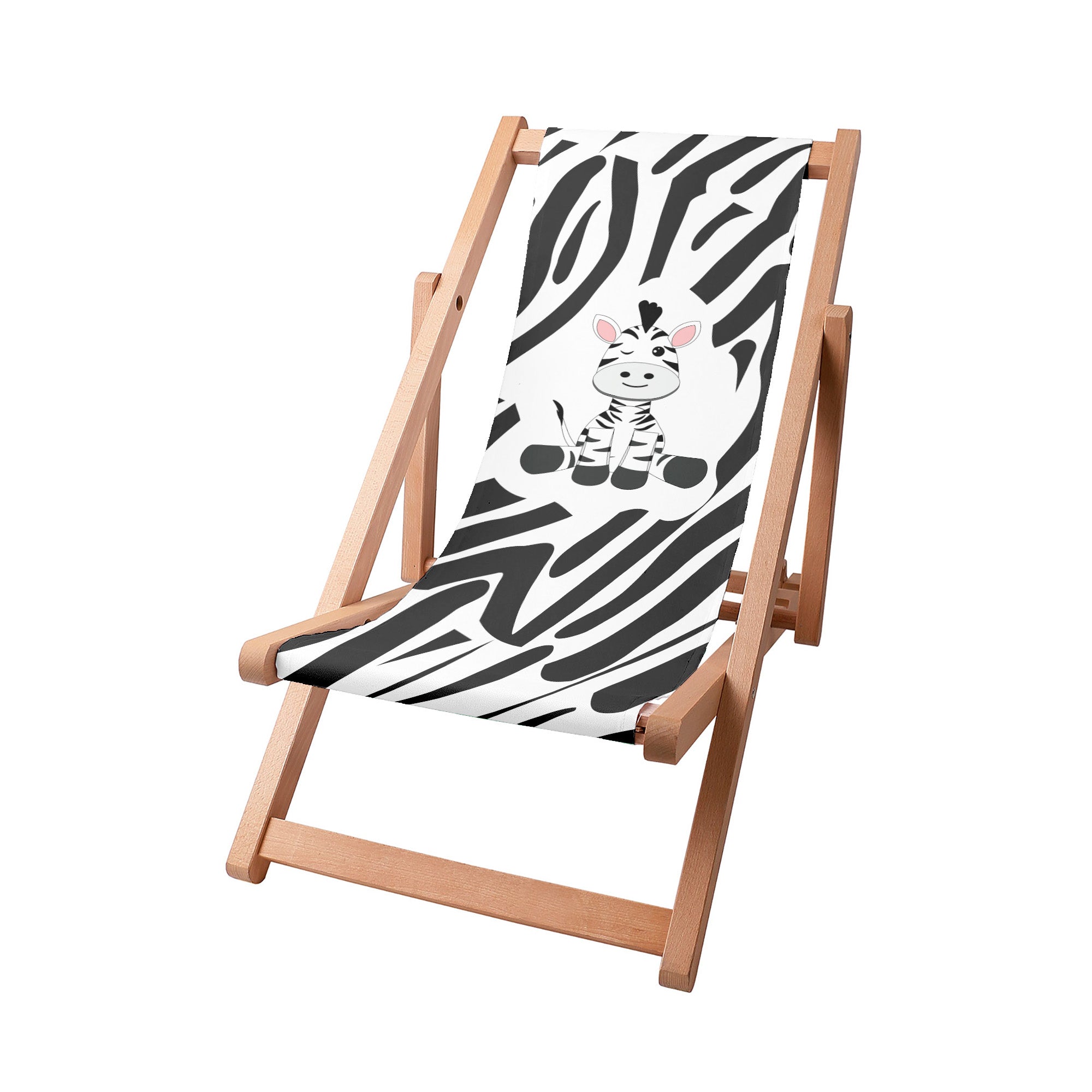 Leżak drewniany Zig zebra