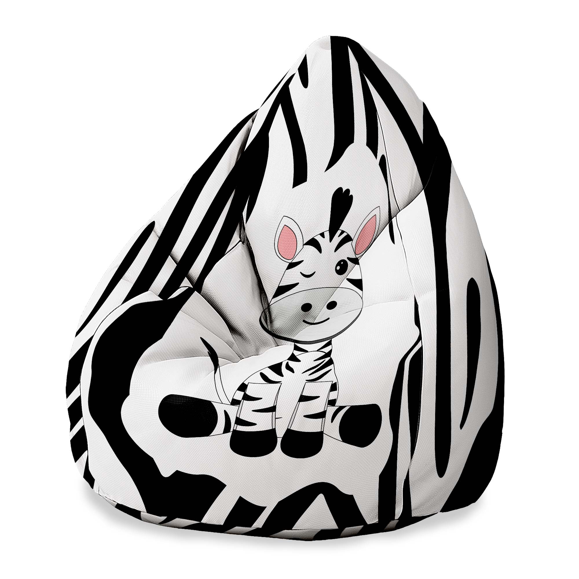 Puf Pearshape Zig Zebra-M